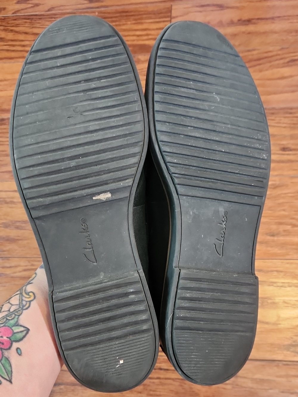 Clark's Cushion Collection Black & Gray Tweed Loafers - Picture 5 of 5